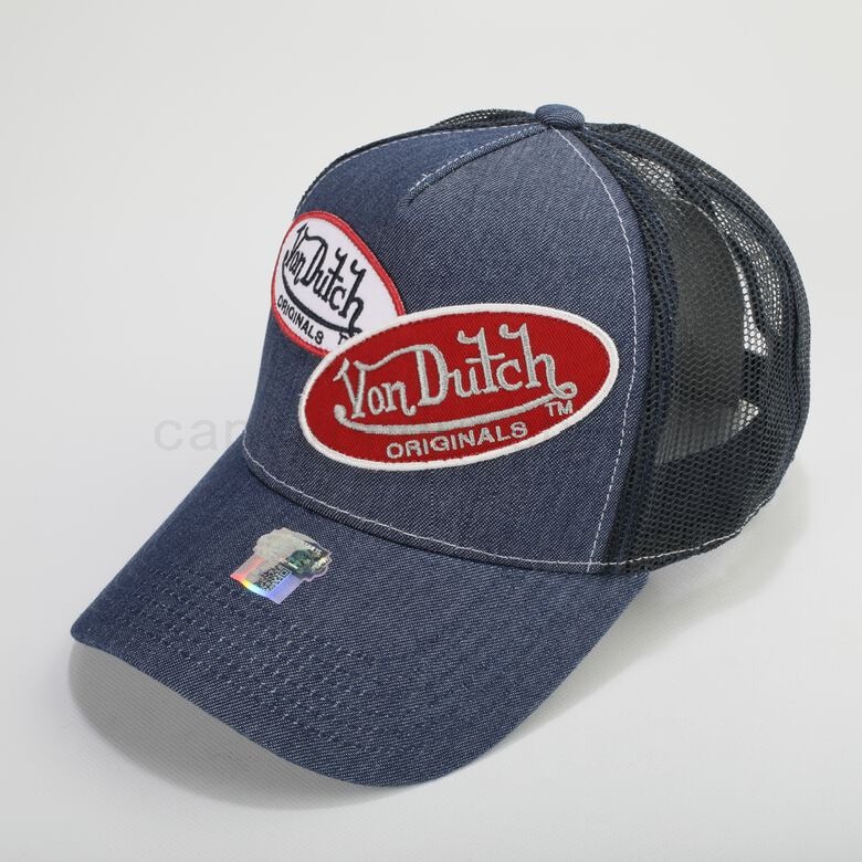 (image for) von dutch eu Von Dutch Originals -Trucker Russel Trucker Cap, denim/navy F0817888-01308 Online Sale